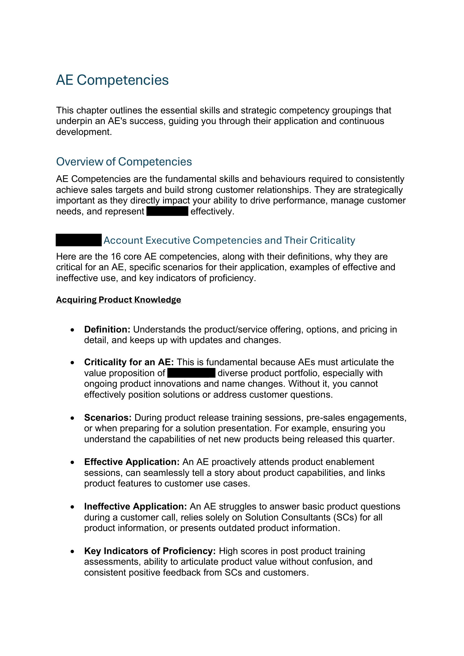 Preview of competency chapter
